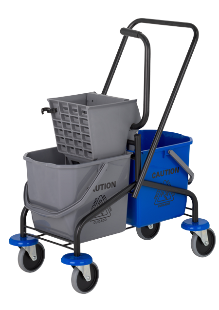 image of Double Bucket on Casters | NuFiber